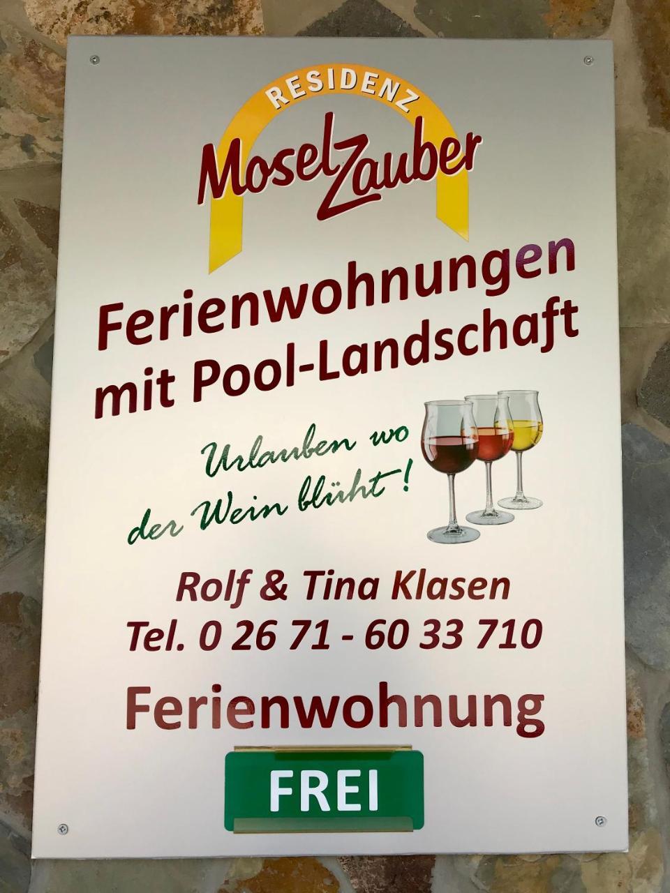 Residenz Moselzauber - Ferienwohnungen Mit Pool Landschaft Эрнст Экстерьер фото